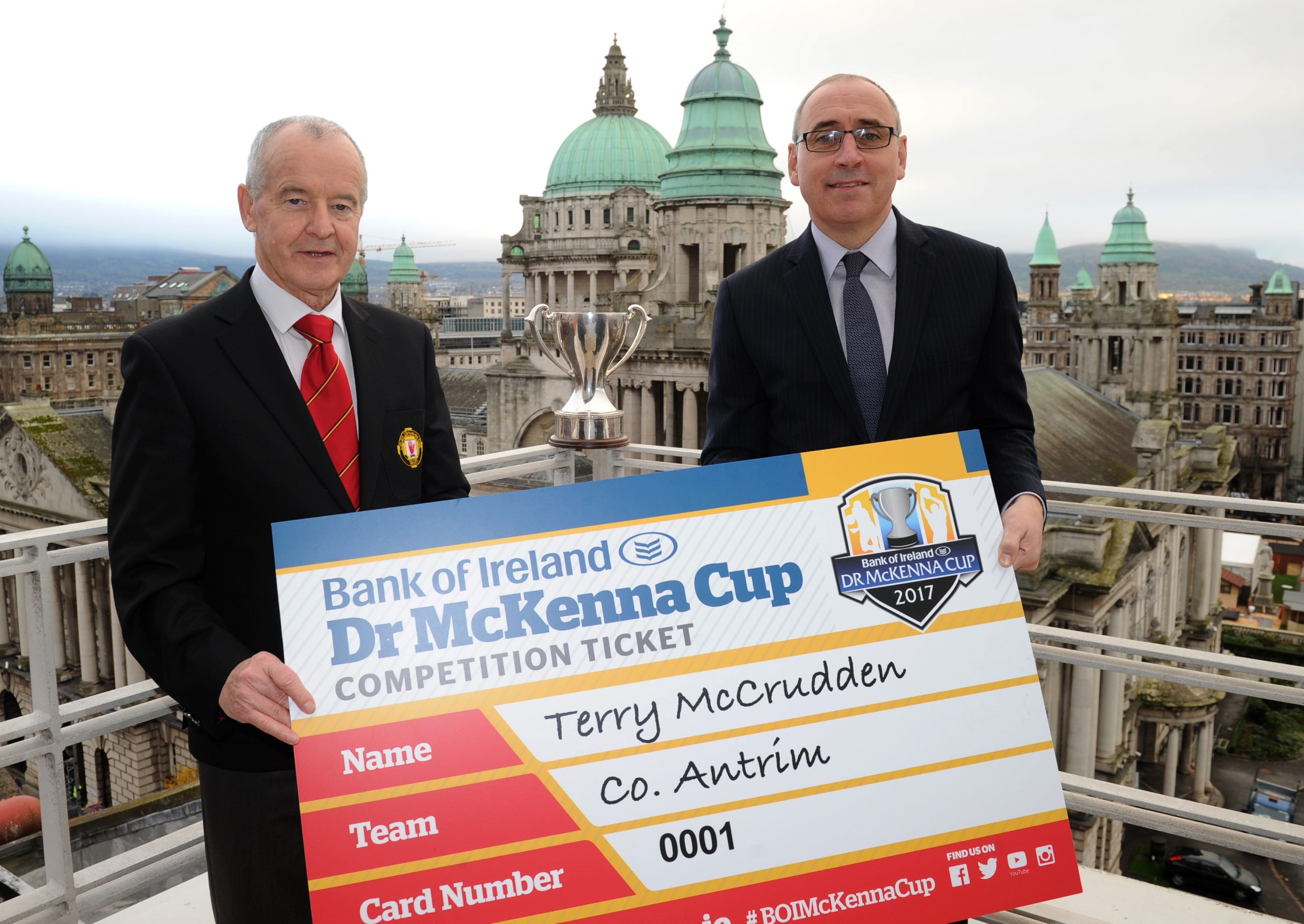 Launch of 2017 Bank of Ireland Dr McKenna Cup Competition Ticket