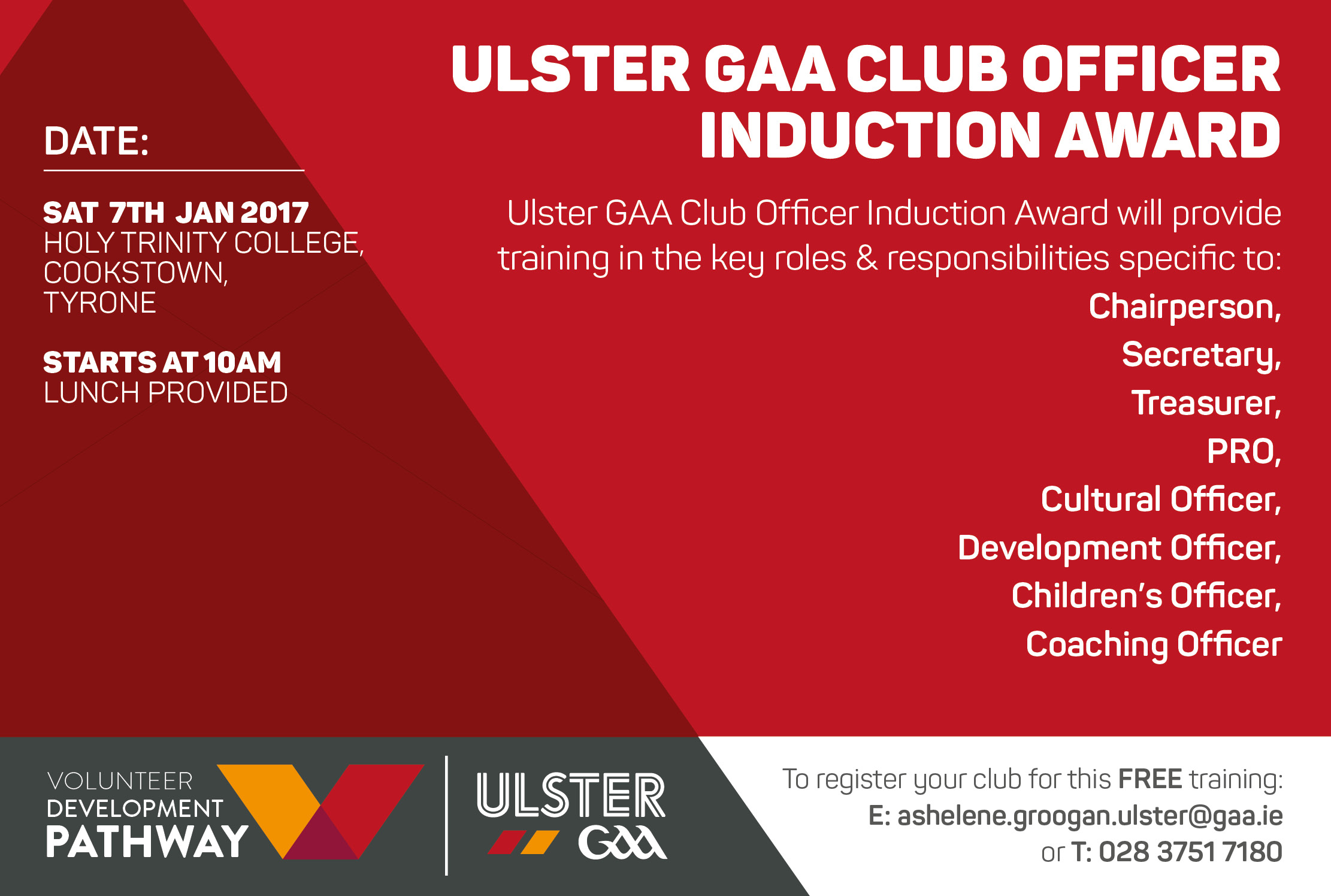 Ulster GAA Club Officer Induction Award