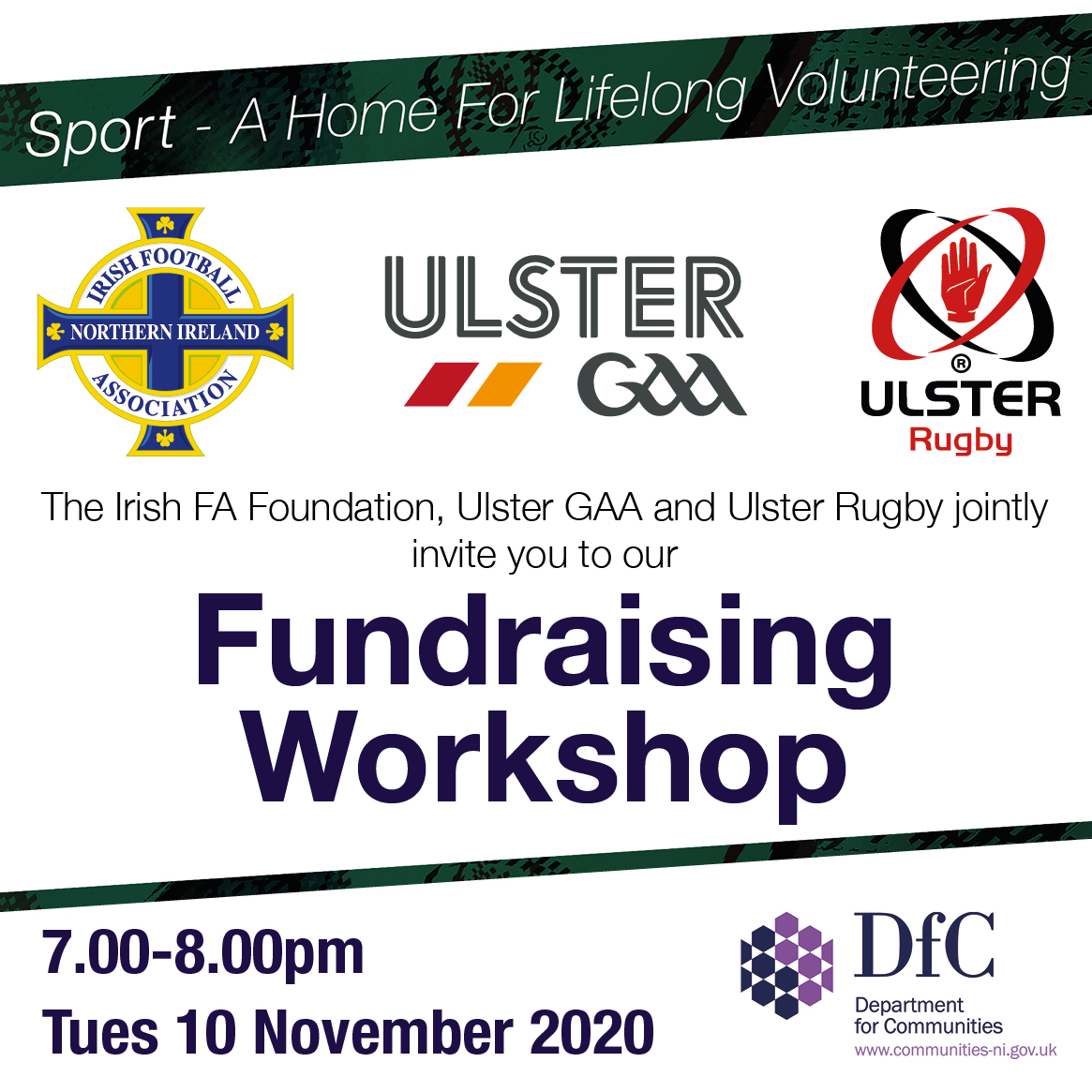 Ulster GAA  to host Club Fundraising Webinar alongside Irish FA and Ulster Rugby