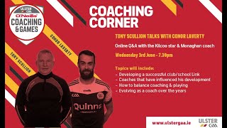 Coaching Corner Webinars - with Tony Scullion